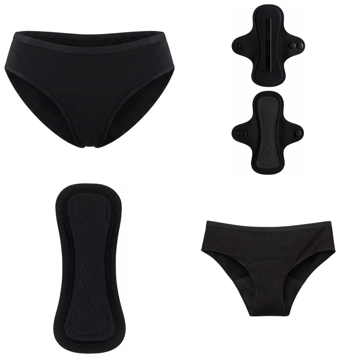 Kit Ciclo Completo GooD MooD: slip mestruali e assorbenti lavabili
